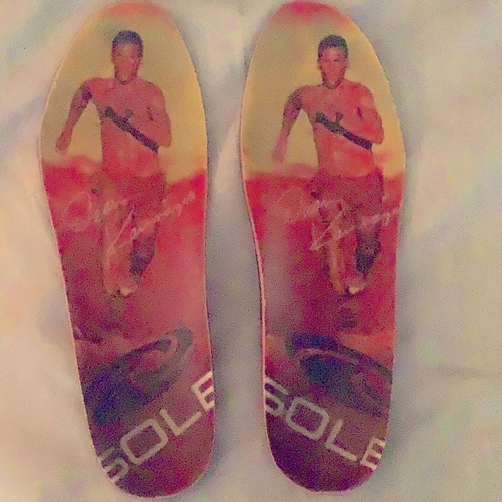 SOLE Running Insoles Dean Karnazes branded unisex. Men 8, women 10.